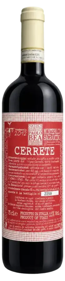 Montefalco Sagrantino Passito 2012