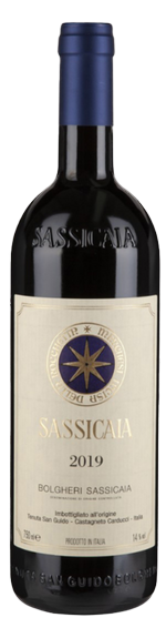 Бутылка Sassicaia 2019 Tenuta San Guido, Bolgheri Sassicaia DOC, 0,75 л